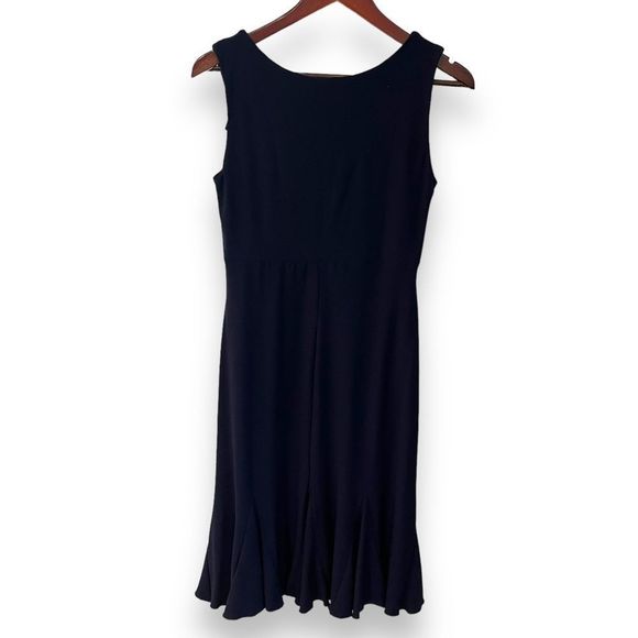 Frank Lyman blue and cream sleeveless dress size 6 - Picture 3 of 9